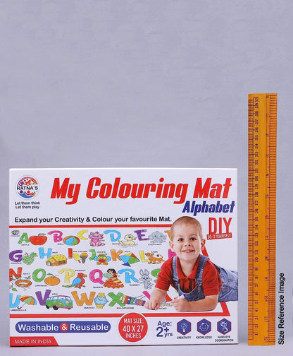 RATNA'S My Colouring MAT for Kids Reusable and Washable. Big MAT for Colouring. MAT Size(40 INCHES X 27 INCHES) (ABCD)