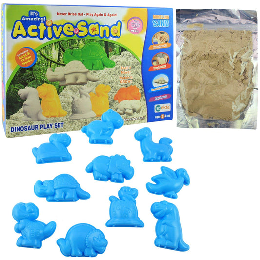 ekta active sand dinosaur play set