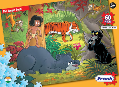 Frank The Jungle Book 60 Piece Jigsaw Puzzle for Kids for Age 5 Years Old and Above