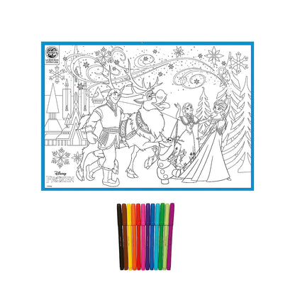 RATNA'S My Coloring Mat Frozen 2 | DIY Kit for Kids Big Size Mat 40 x 27 inches