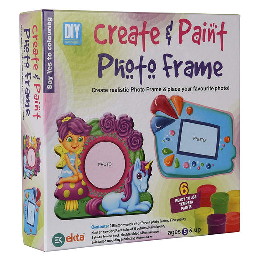 ekta create & paint photo frame- Multi color