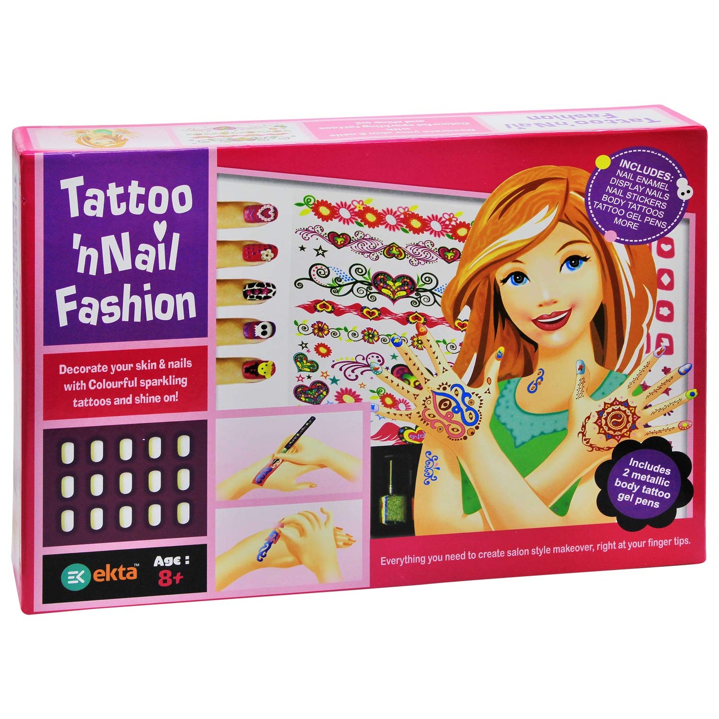 Ekta Tatto n Nail Fashion, Multi Color