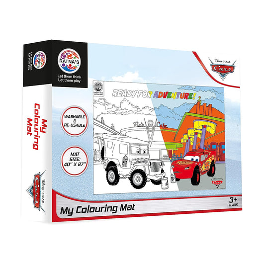 RATNA'S My Coloring Mat Cars | DIY Kit for Kids Big Size Mat 40 x 27 inches