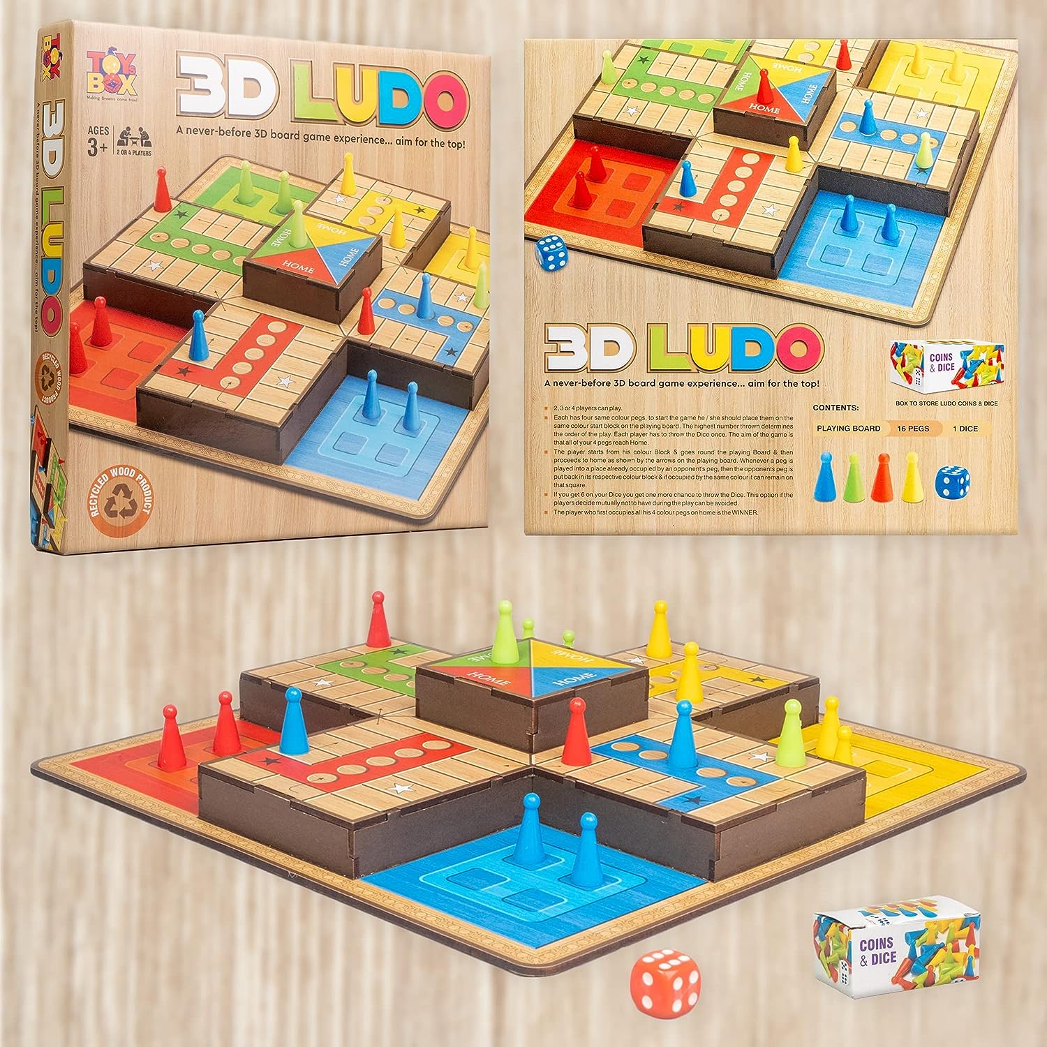 Premium Photo  Family ludo board game ready to print design on a