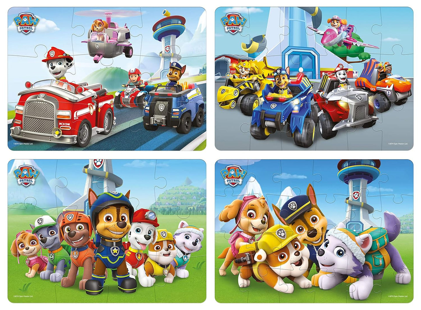 Frank Paw Patrol - 4 in 1 for 3 Years and Above, Multicolor