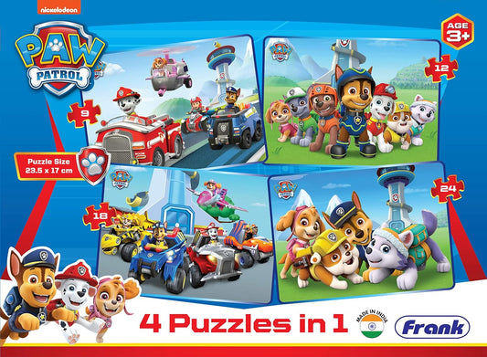 Frank Paw Patrol - 4 in 1 for 3 Years and Above, Multicolor