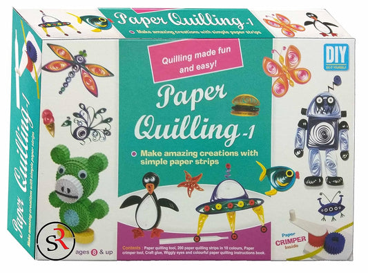 Ekta Paper Quilling Kit Series with Strips, Crimper Tool Inside