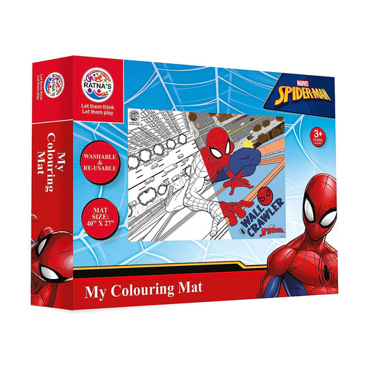 RATNA'S My Coloring Mat Spider Man | DIY Kit for Kids Big Size Mat 40 x 27 inches