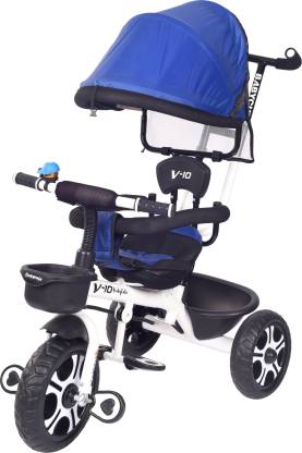 v 10 babycute Cycle for Kids, Plug and Play Baby Tricycle for 2 to 5 Year Old Children (V-10) Tricycle  (Blue)